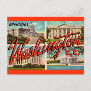 Washington DC Groeten Ansichtkaart Briefkaart