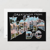 Washington DC GROTE LETTER Briefkaart (Voorkant / Achterkant)