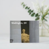 Washington, DC: het Lincoln Memorial Briefkaart (Staand voorkant)