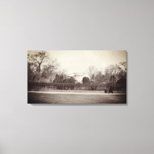 WASHINGTON DC HET WITTE HUIS 1919 FOTO CANVAS AFDRUK