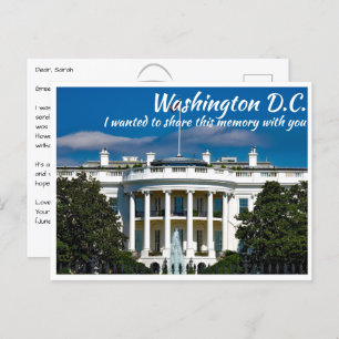 Washington DC Het Witte Huis Briefkaart