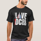 Washington DC I Love Go Music 13 T-shirt (Voorkant)