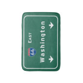 Washington DC Interstate Highway Freeway Road : Badmat (Voorkant Verticaal)