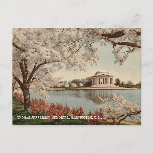 Washington DC Jefferson Memorial Reisposter Briefkaart (Voorkant)