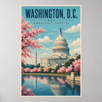 Washington DC Kersenbloesem Illustratie Reis