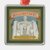 Washington DC | Lincoln Memorial Metalen Ornament (Voorkant)