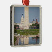Washington DC Mall Metalen Ornament (Rechts)