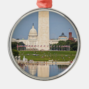 Washington DC Mall Metalen Ornament