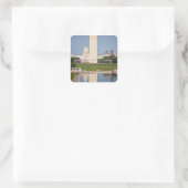 Washington DC Mall Vierkante Sticker (Tas)