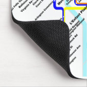 Washington DC metro Mousepad Muismat (Hoek)