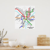 Washington DC metro Print (Keuken)