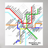 Washington DC metro Print (Voorkant)