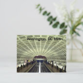 Washington, DC: Metro-station Briefkaart (Staand voorkant)