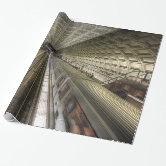 Washington DC-metrotreinstation Cadeaupapier (Uitgerold)
