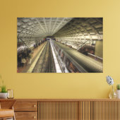 Washington DC-metrotreinstation Canvas Afdruk (Insitu (Woonkamer))