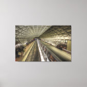 Washington DC-metrotreinstation Canvas Afdruk (Voorkant)