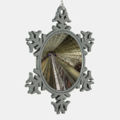 Washington DC-metrotreinstation Tin Sneeuwvlok Ornament (Links)
