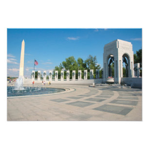 Washington, DC, National WWII Memorial Foto Afdruk