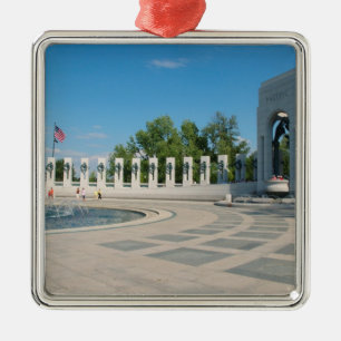 Washington, DC, National WWII Memorial Metalen Ornament