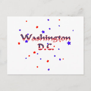 Washington DC Patriotic Stars Briefkaart