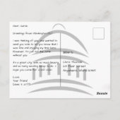 Washington DC Pentagon Briefkaart (Achterkant)