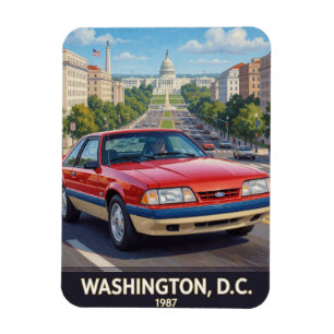 Washington DC Prestatie wegen jaren tachtig 1987 Magneet
