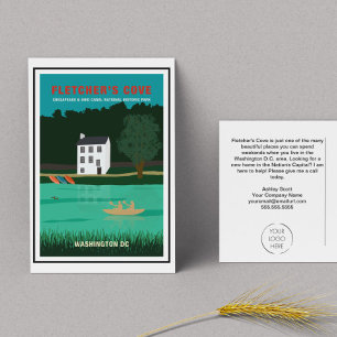 Washington DC Real Estate Agent Realtor Marketing Briefkaart