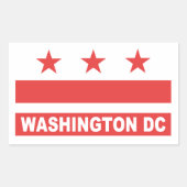 Washington DC Rechthoekige Sticker (Voorkant)