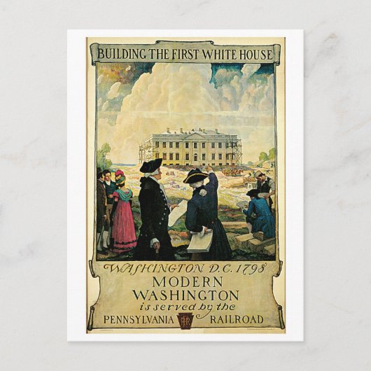  Washington DC-reisadvertentie Briefkaart (Voorkant)