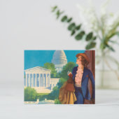Washington DC-reisillustratie Briefkaart (Staand voorkant)
