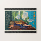 Washington DC-reisillustratie Legpuzzel (Horizontaal)