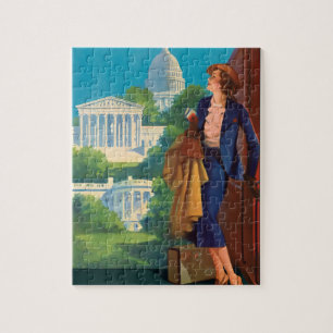 Washington DC-reisillustratie Legpuzzel