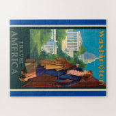  Washington DC-reisillustratie Legpuzzel (Horizontaal)