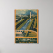  Washington DC-reisposter Canvas Afdruk (Voorkant)