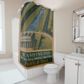 Washington DC-reisposter Douchegordijn (In situ)