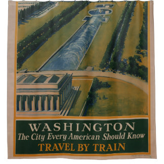 Washington DC-reisposter Douchegordijn