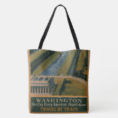 Washington DC-reisposter Draagtas (Achterkant)