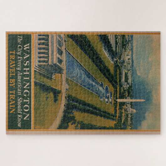  Washington DC-reisposter Legpuzzel (Horizontaal)