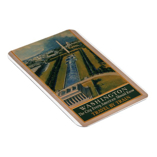 Washington DC-reisposter Magneet (Rechterzijde)