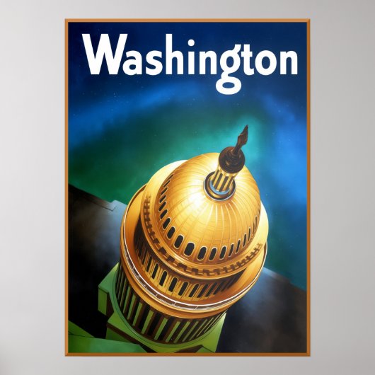 Washington DC-reisposter Poster (Voorkant)