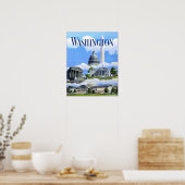 Washington, DC reisposter Poster (Keuken)
