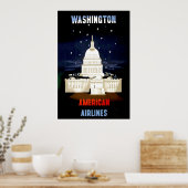 Washington DC-reisposter Poster (Keuken)