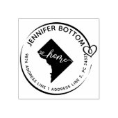 Washington DC retouradres Rubberstempel (Afrduk)