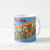 Washington DC Retro Postcard Mug (Devant droit)