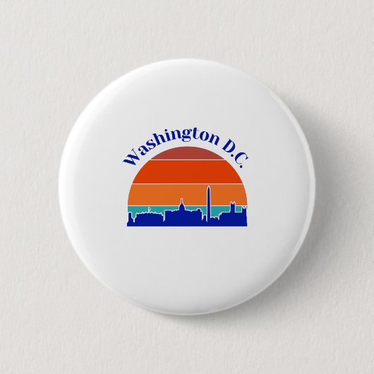 Washington DC Ronde Button 5,7 Cm (Voorkant)