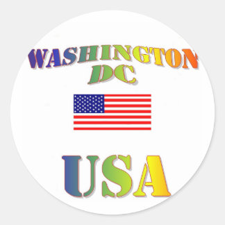 Washington DC Ronde Sticker