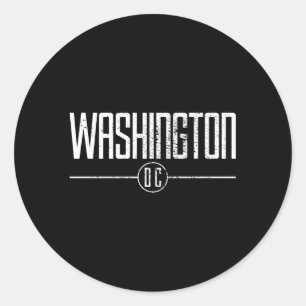 Washington DC Ronde Sticker