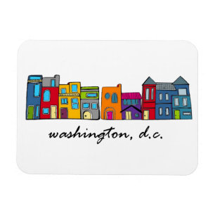 Washington DC Row House Magneet