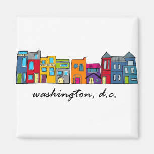 Washington DC Row House Magneet