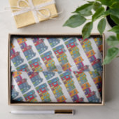 Washington DC Row House Tissuepapier (Geschenk)